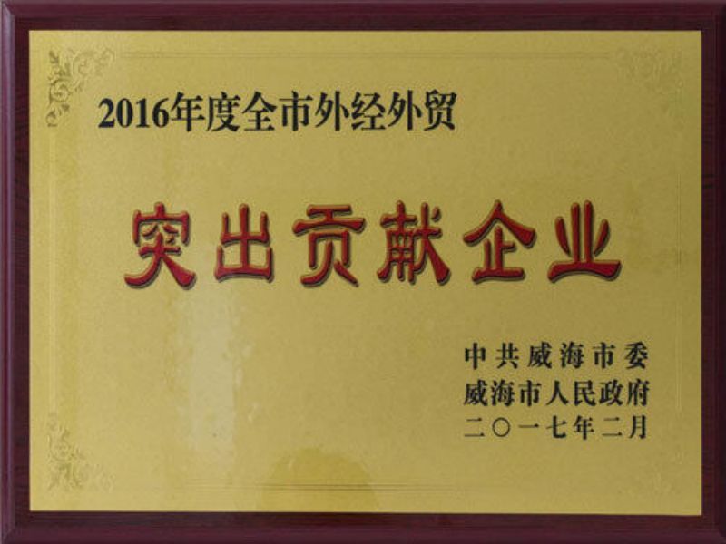 威海市外經貿突出貢獻企業